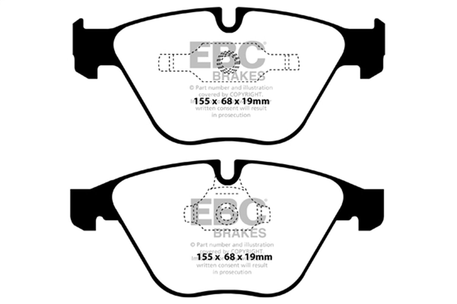 2011-2016 BMW 335d Disc Brake Pad Set EBC Brakes