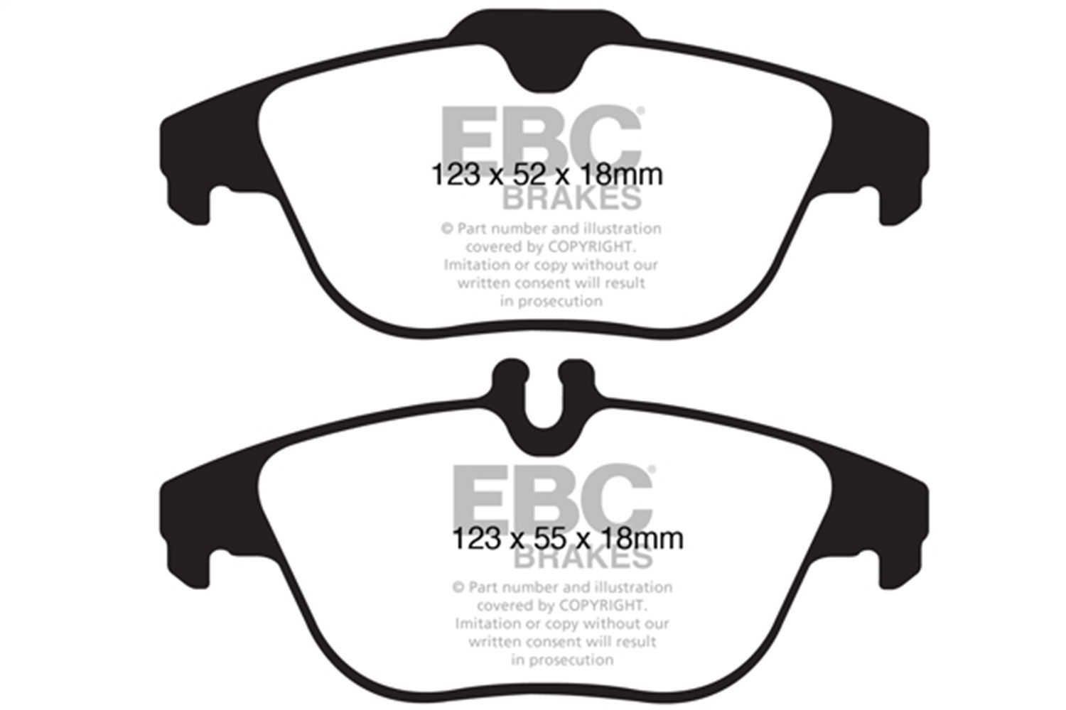 2015, 2014, 2013 Mercedes-Benz GLK250 2013-2015 Mercedes-Benz C250 Disc Brake Pad Set