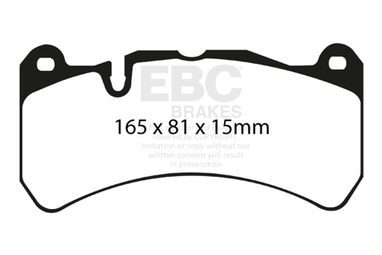 2014, 2013, 2012, 2011, 2010, 2009, 2008 Lexus IS F GTB Disc Brake Pad Set