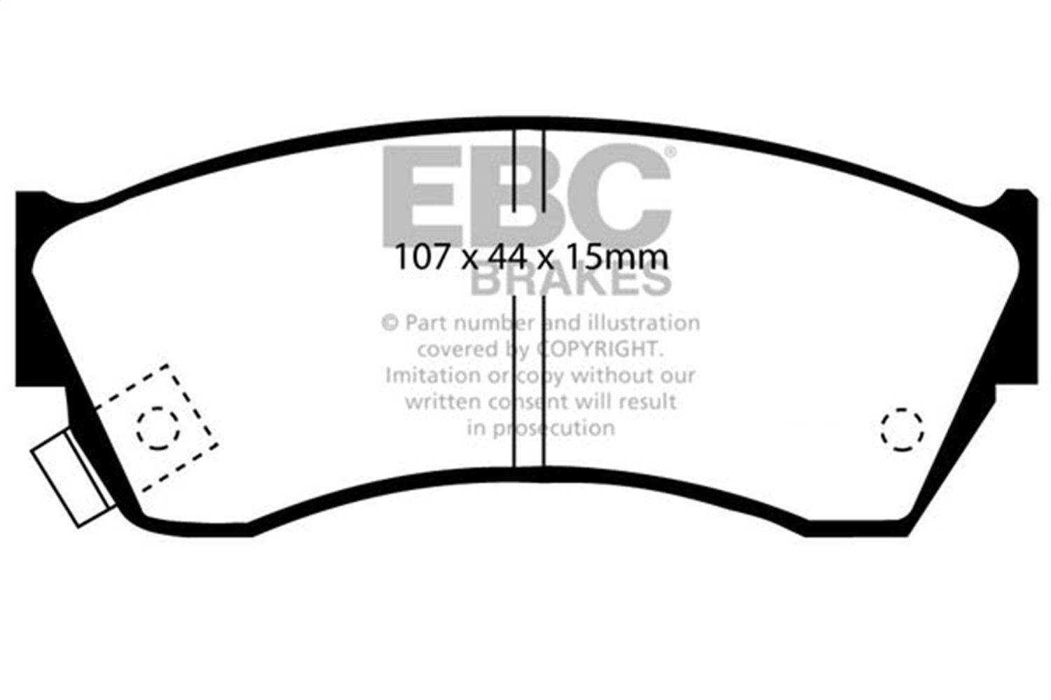 2001, 2000, 1999, 1998, 1997, 1996, 1995, 1994, 1993, 1992, 1991, 1990, 1989 Suzuki Swift Disc Brake Pad Set