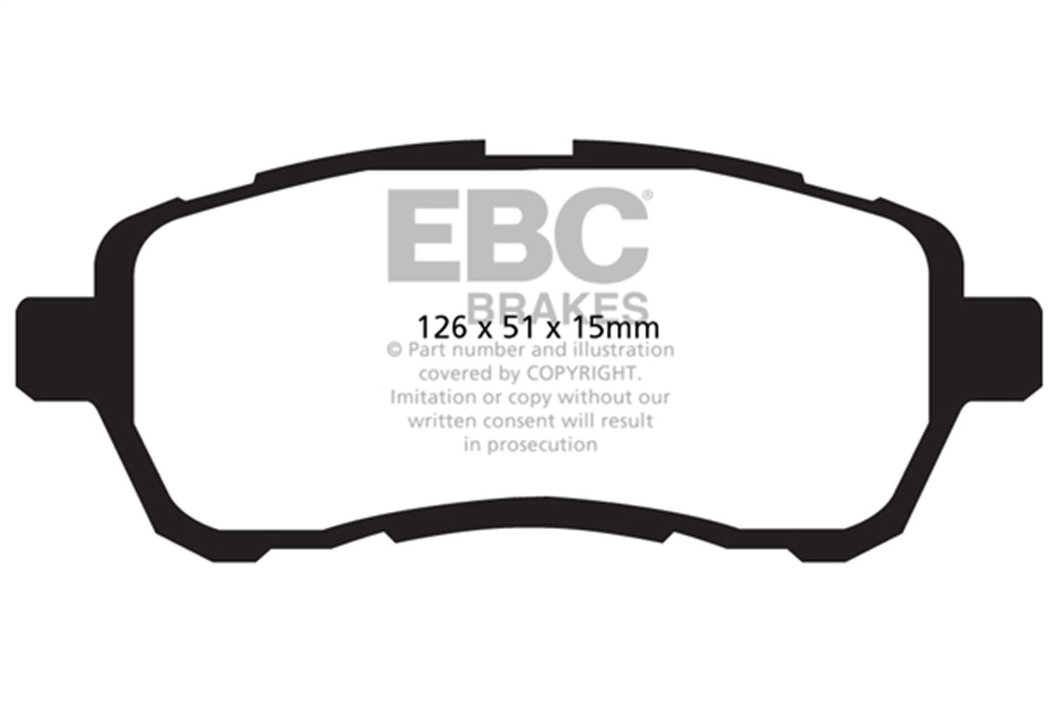 2014, 2013, 2012, 2011 Mazda 2 Disc Brake Pad Set