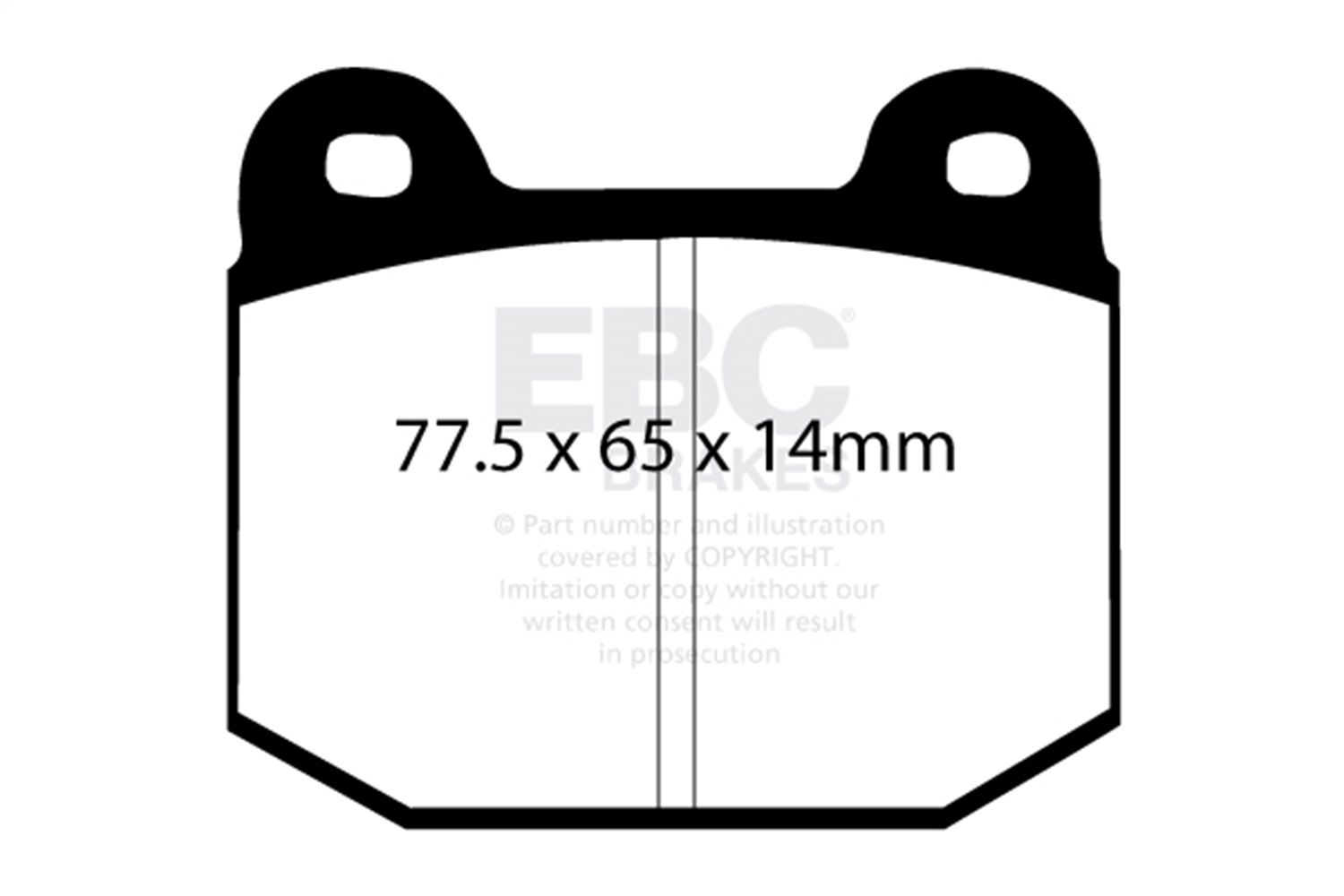 2011, 2010, 2009, 2008, 2007, 2006, 2005 Lotus Elise Disc Brake Pad Set