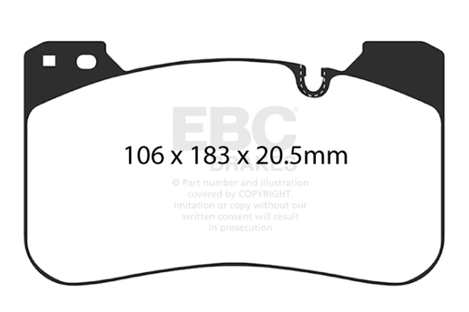 2023, 2022, 2021, 2020 BMW M8 Disc Brake Pad Set