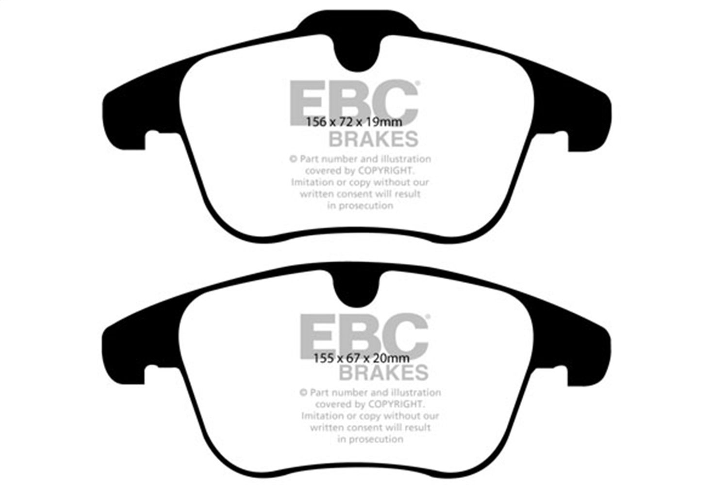 2016, 2015, 2014, 2013, 2012, 2011, 2010, 2009, 2008, 2007, 2006 Volvo S80 LR2 Disc Brake Pad Set