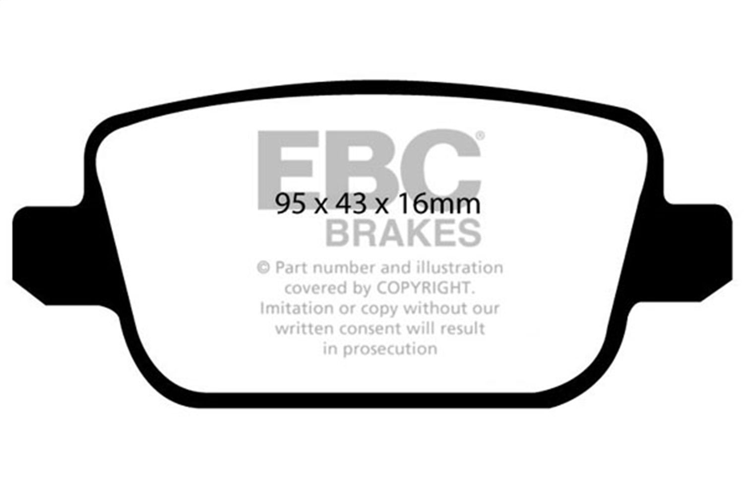2014, 2013, 2012, 2011, 2010, 2009, 2008, 2007 Volvo S80 Disc Brake Pad Set