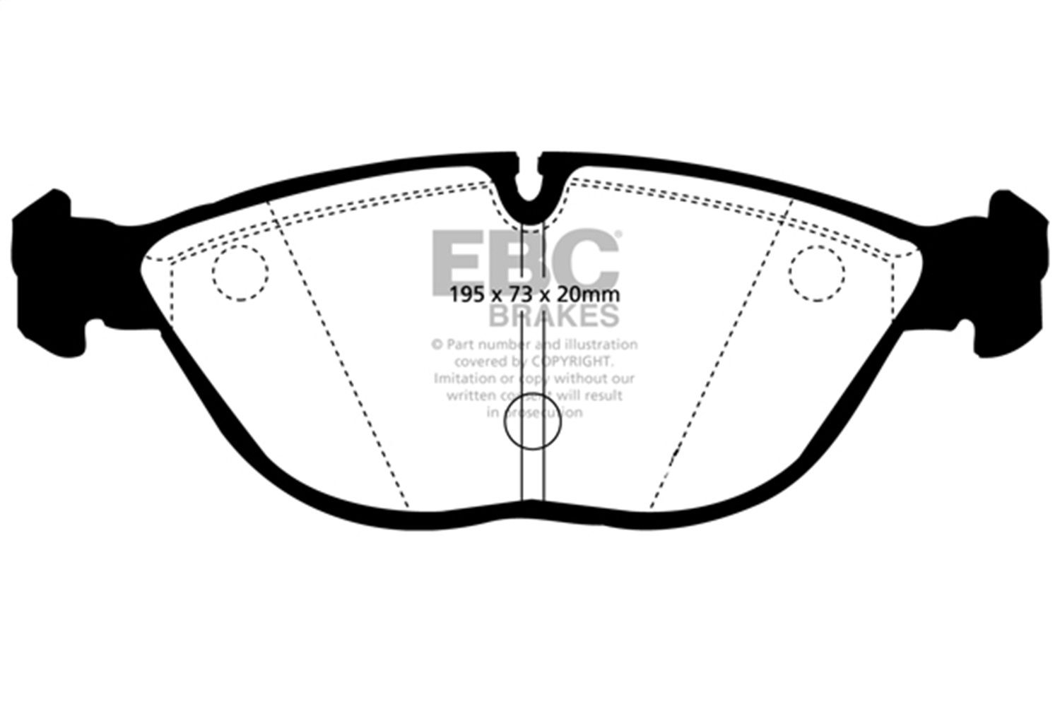 2006, 2005 Chrysler Crossfire Disc Brake Pad Set