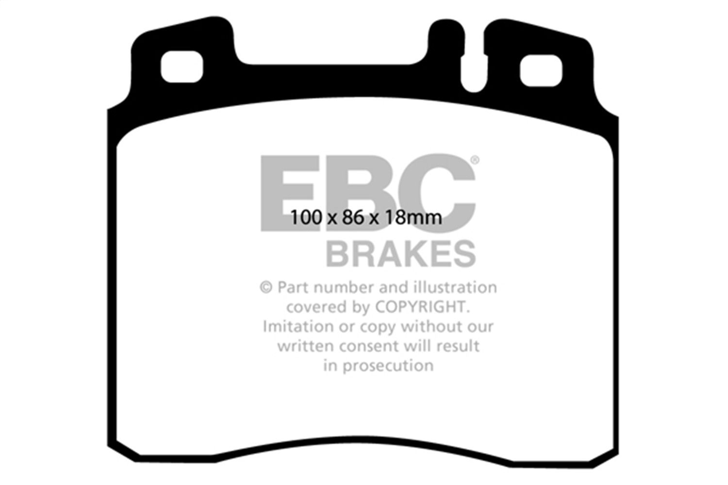 1999, 1998 Mercedes-Benz CL600 1998-1999 Mercedes-Benz 300SE Disc Brake Pad Set
