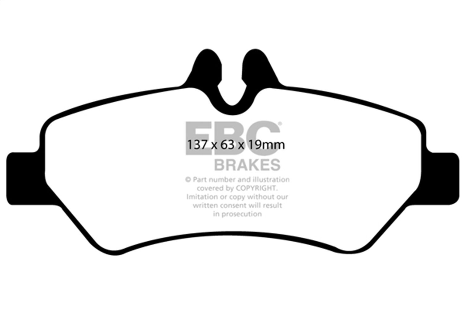 2018, 2017, 2016, 2015, 2014, 2013, 2012, 2011, 2010, 2009, 2008, 2007 Freightliner Sprinter 2500 2500 Disc Brake Pad Set