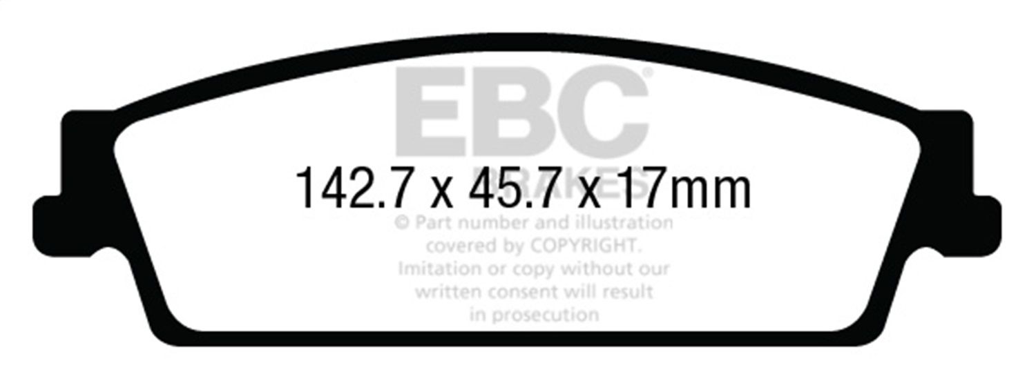 2018, 2017, 2016, 2015 GMC Yukon Disc Brake Pad Set