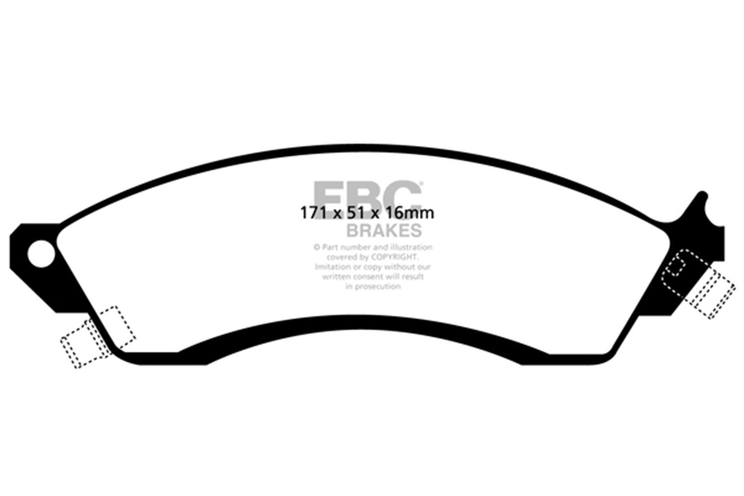 1992, 1991, 1990, 1989 Pontiac Firebird Roadster Disc Brake Pad Set