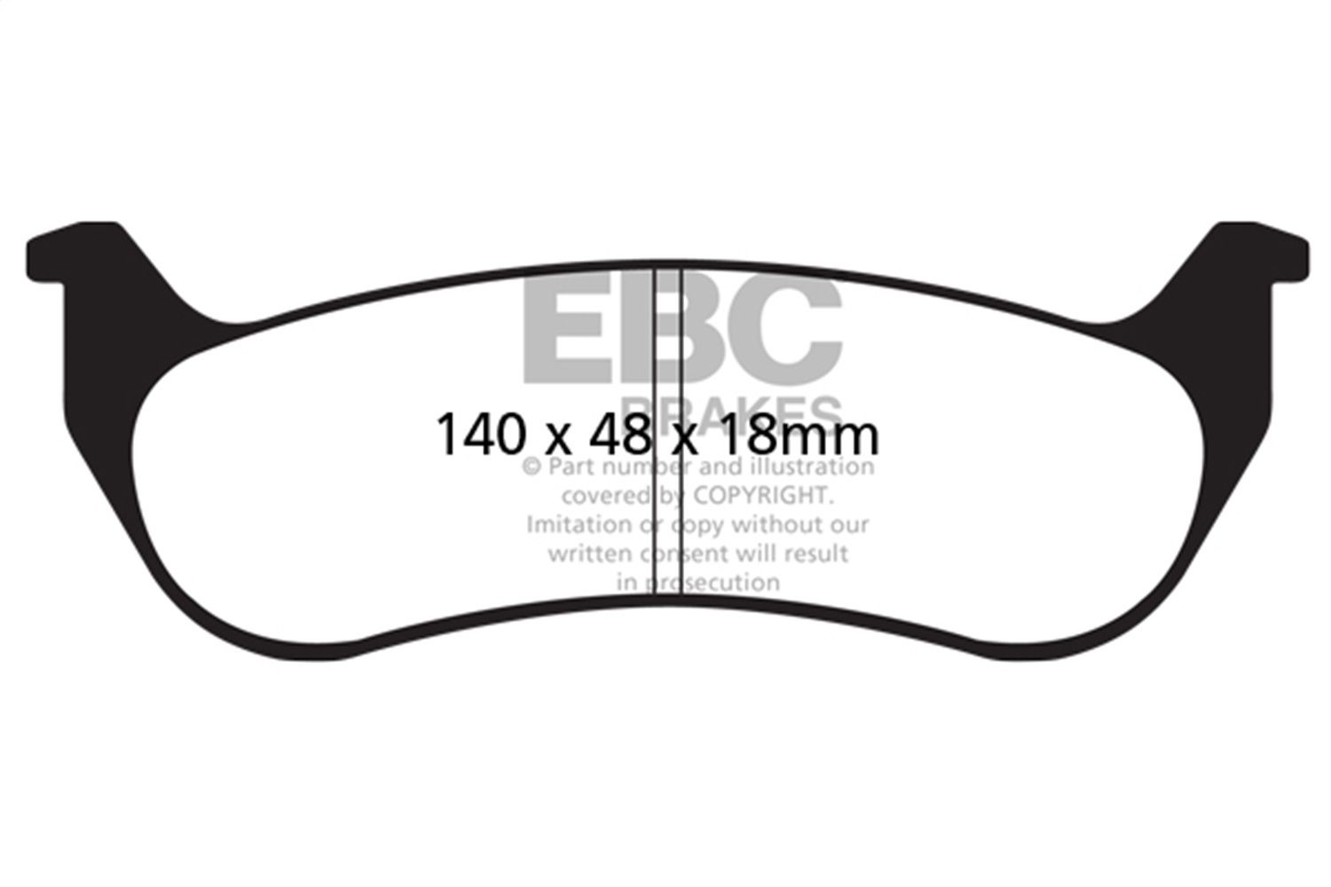 2008, 2007, 2006, 2005, 2004 Chrysler Pacifica Disc Brake Pad Set