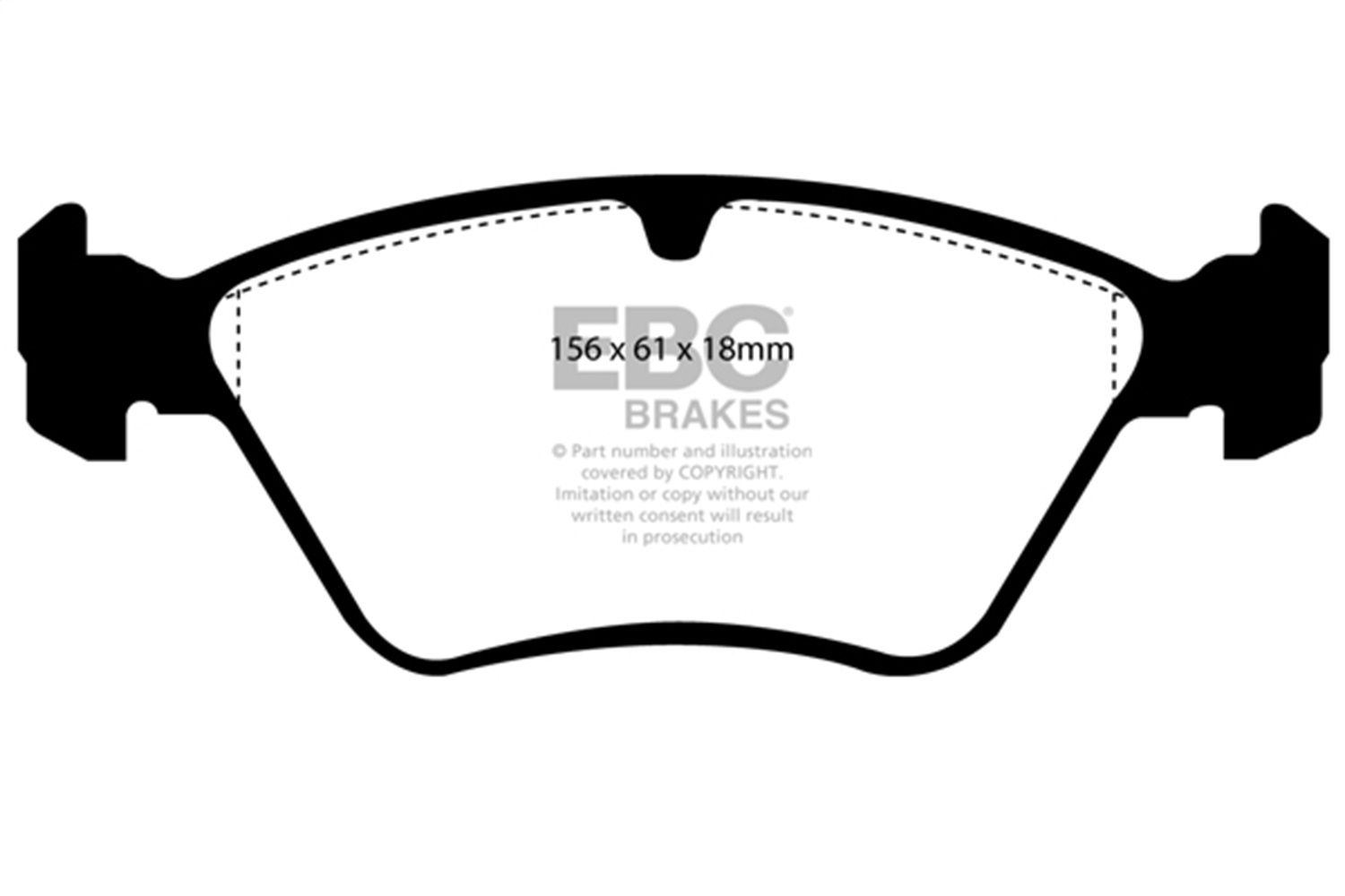 1996, 1995, 1994 Saab 900 Disc Brake Pad Set