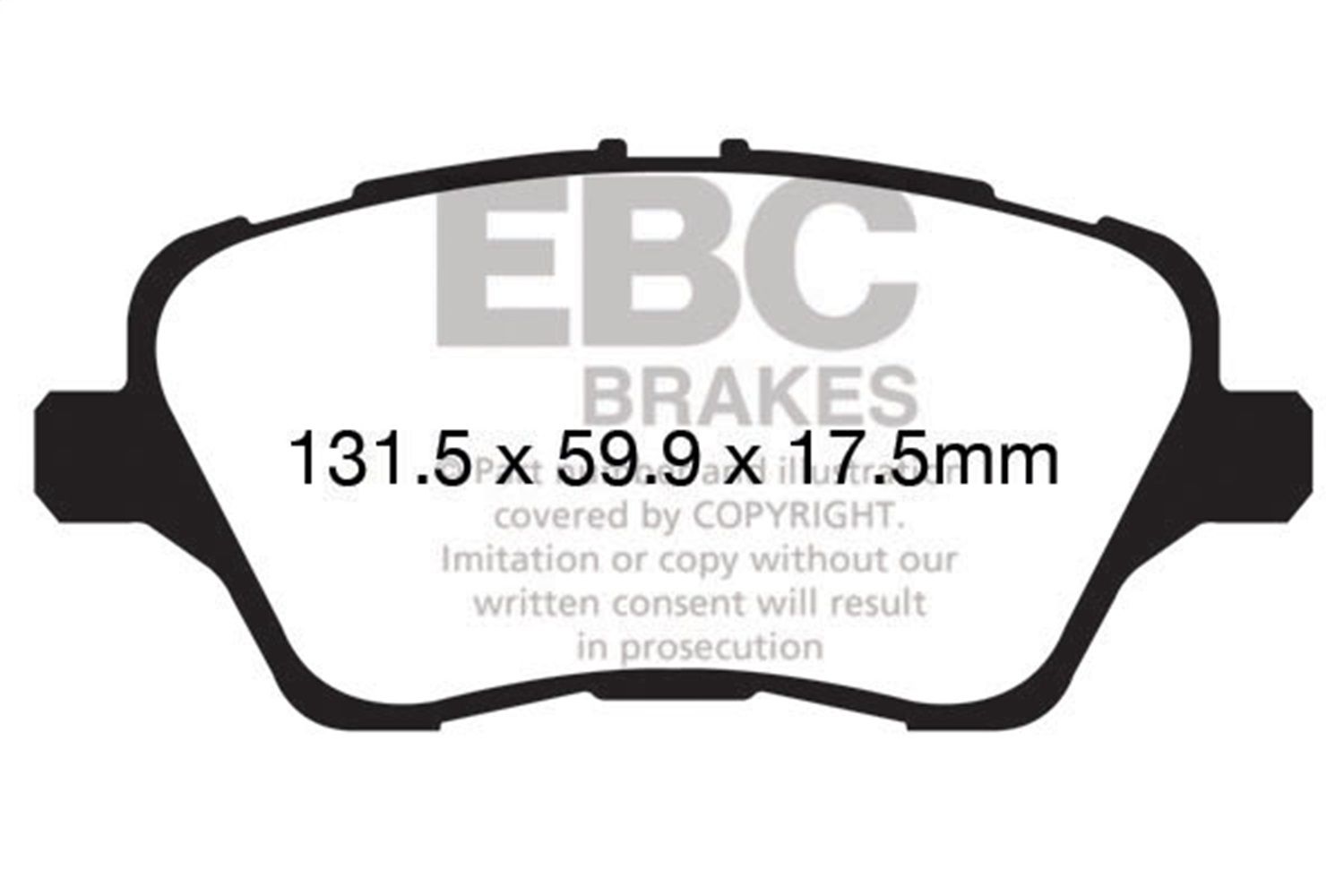 2019, 2018, 2017, 2016, 2015, 2014 Ford Fiesta Disc Brake Pad Set