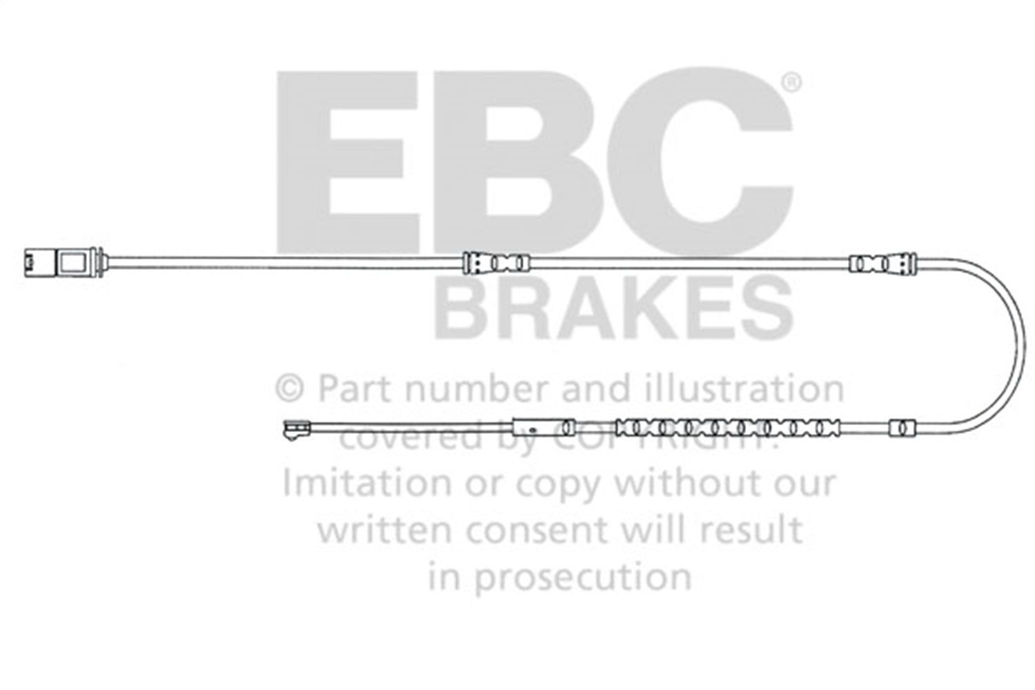 2011, 2010 BMW 528i Disc Brake Pad Wear Sensor