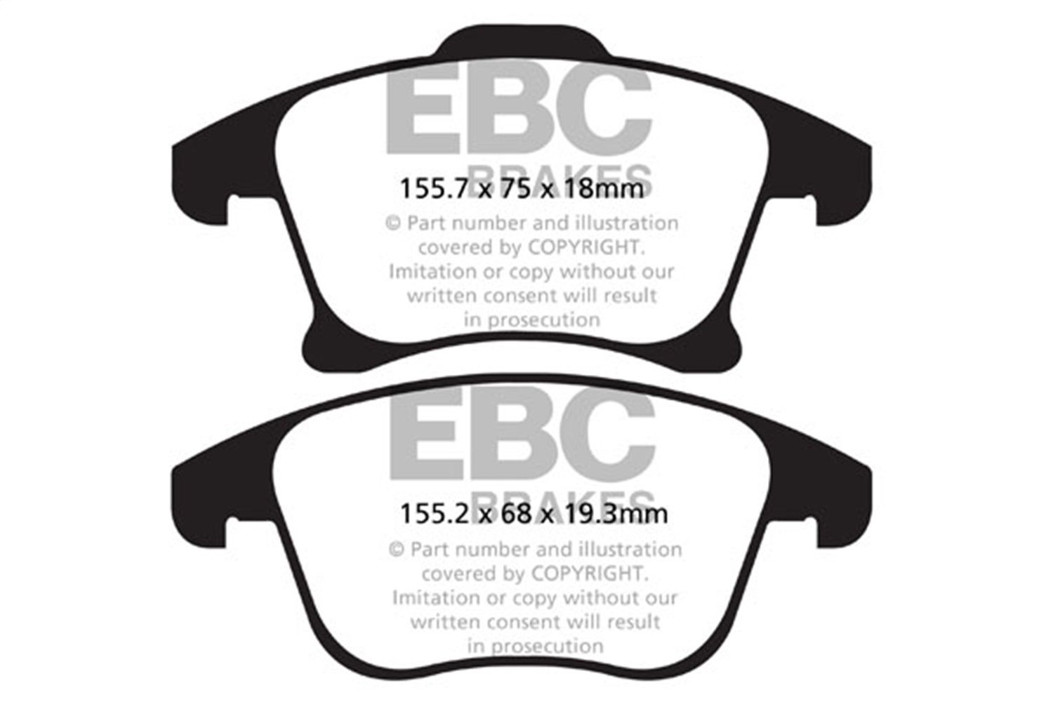 2018, 2017, 2016, 2015, 2014, 2013 Ford Fusion Disc Brake Pad Set