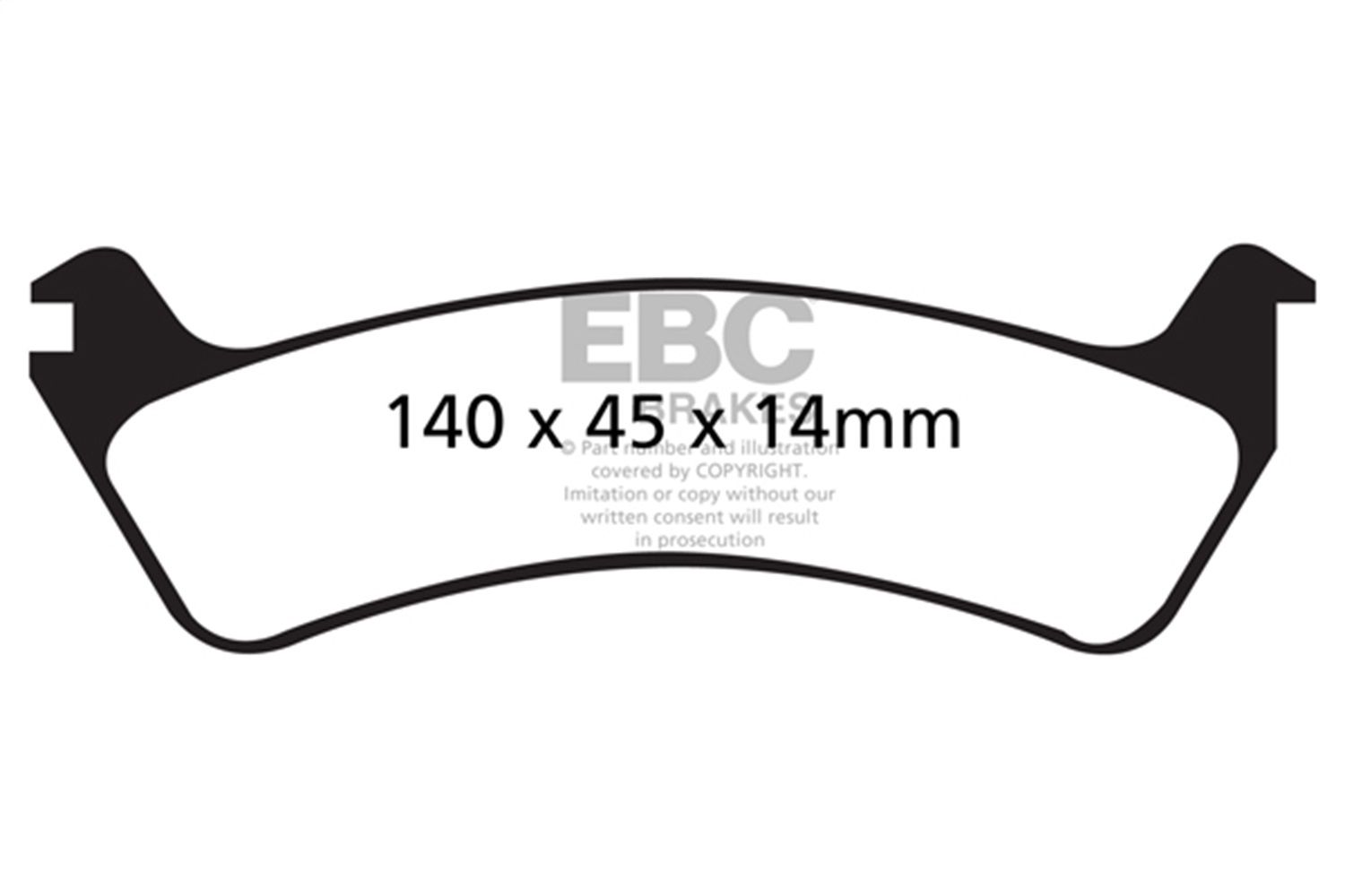 2003, 2002, 2001, 2000, 1999, 1998, 1997, 1996, 1995 Ford Windstar Disc Brake Pad Set