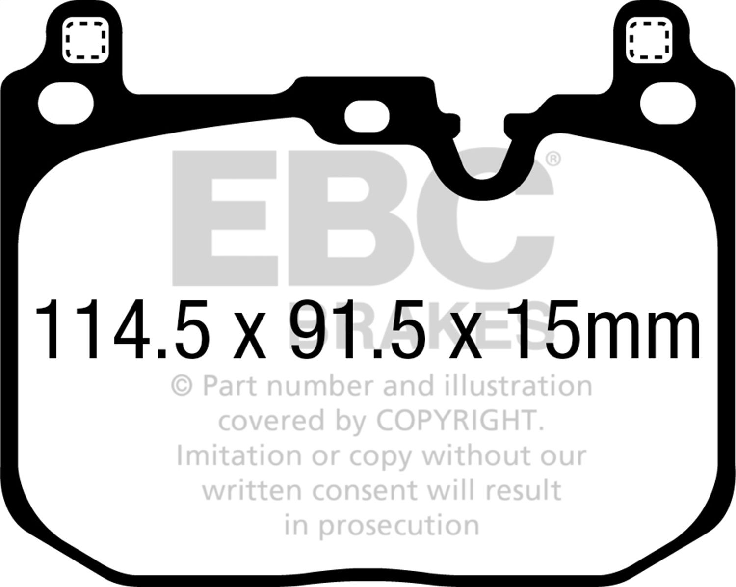 2023, 2022, 2021, 2020, 2019, 2018 BMW X2 Gran Coupe Disc Brake Pad Set