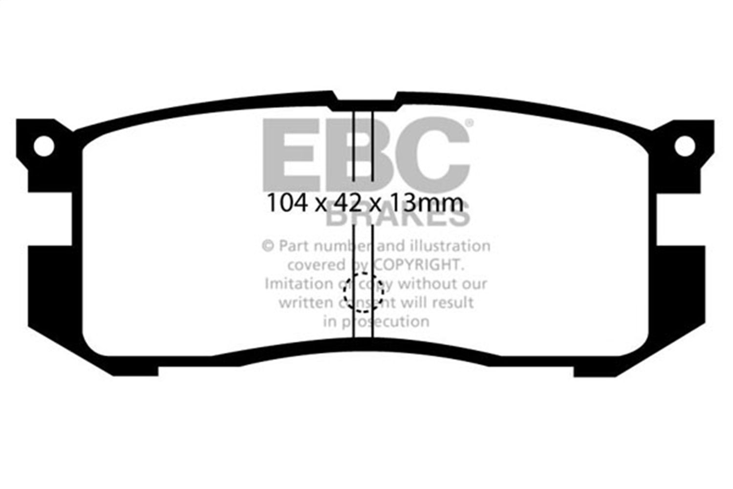 1992, 1991, 1990, 1989 Ford Probe Disc Brake Pad Set