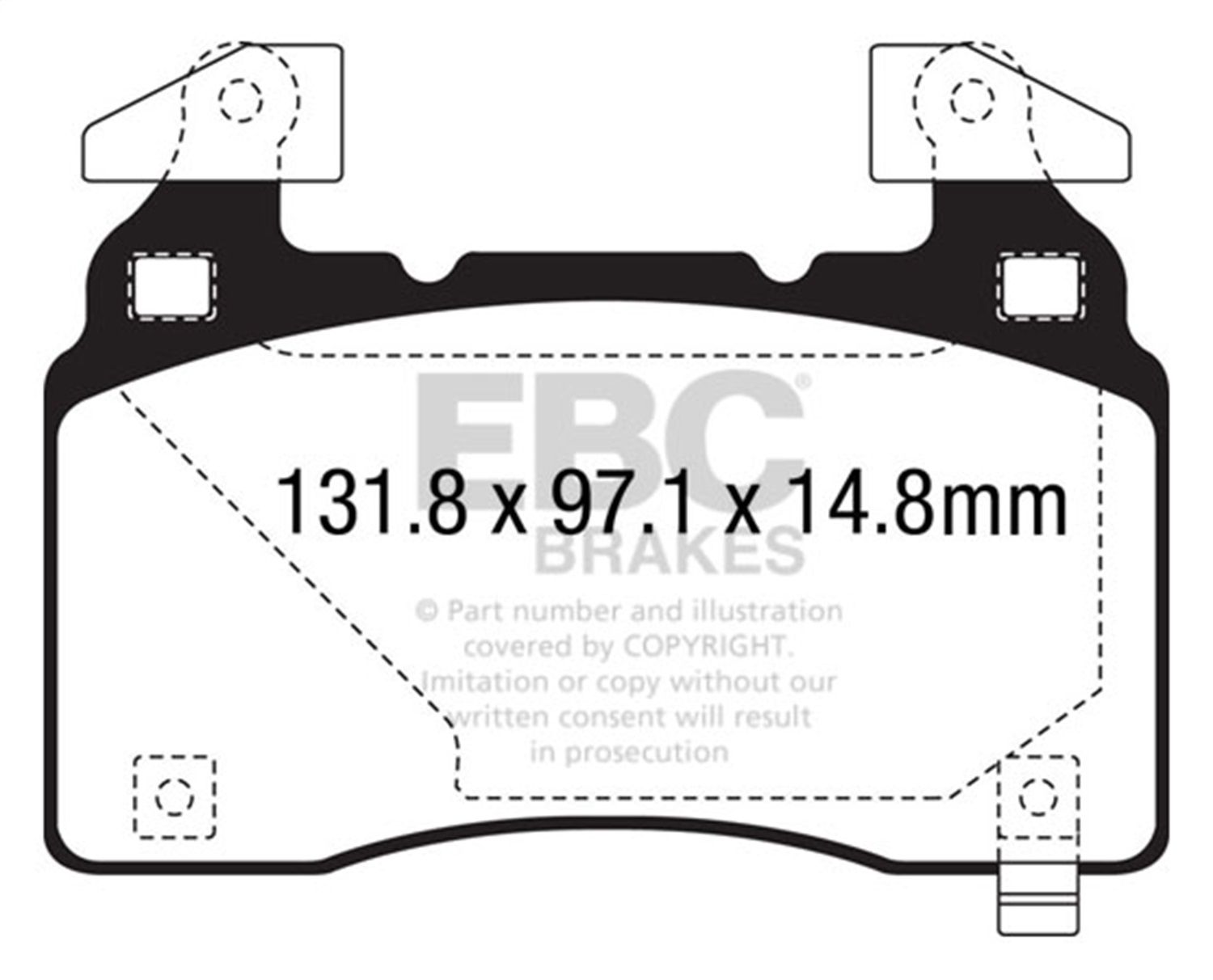 2017, 2016, 2015, 2014 Chevrolet SS Disc Brake Pad Set