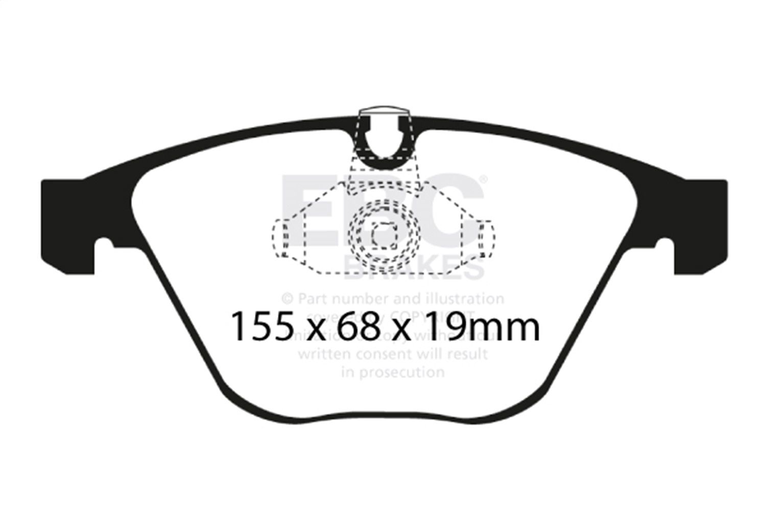 2011-2016 BMW 1 Series M Disc Brake Pad Set EBC Brakes