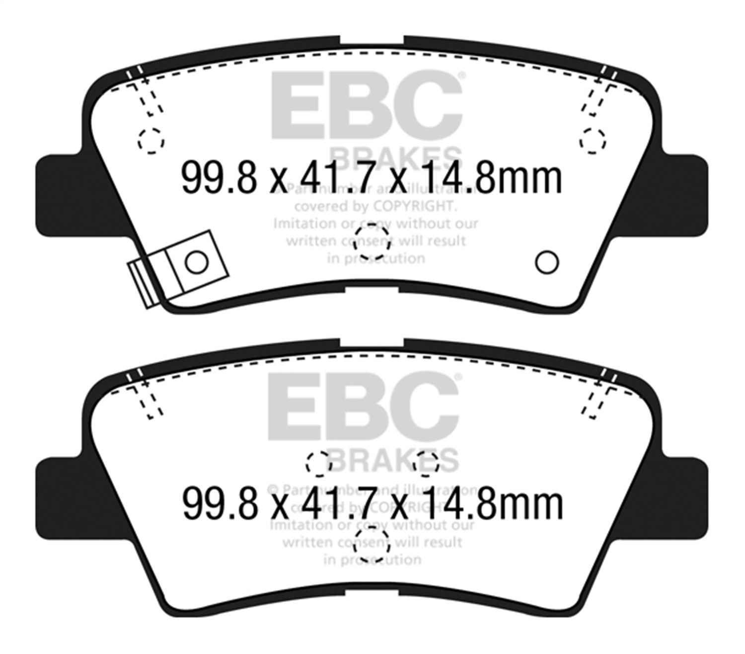 2020, 2019, 2018, 2017, 2016 Kia Optima Disc Brake Pad Set