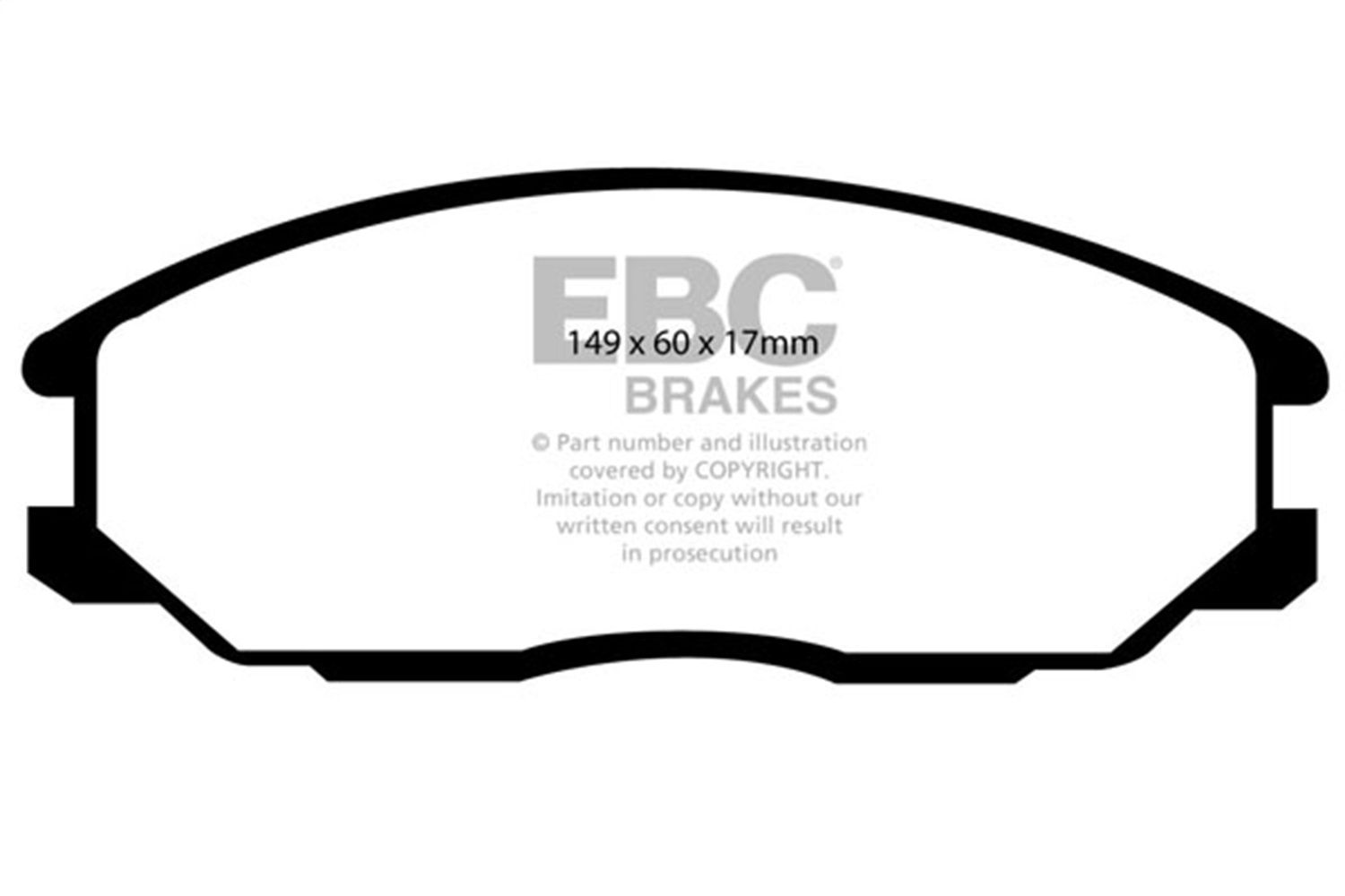 2001 Hyundai XG300 Fe Disc Brake Pad Set