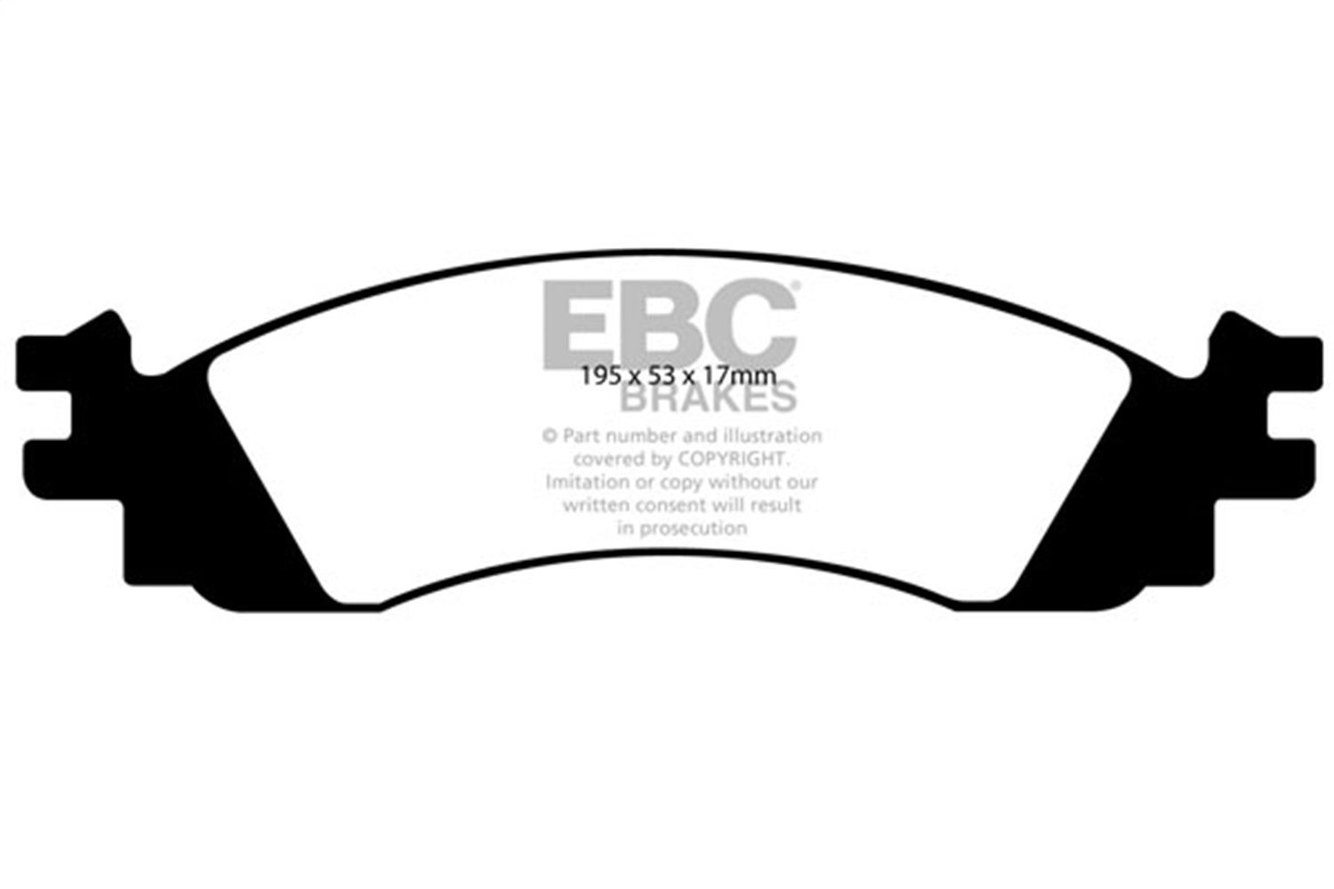 2010, 2009, 2008, 2007, 2006 Ford Explorer Disc Brake Pad Set