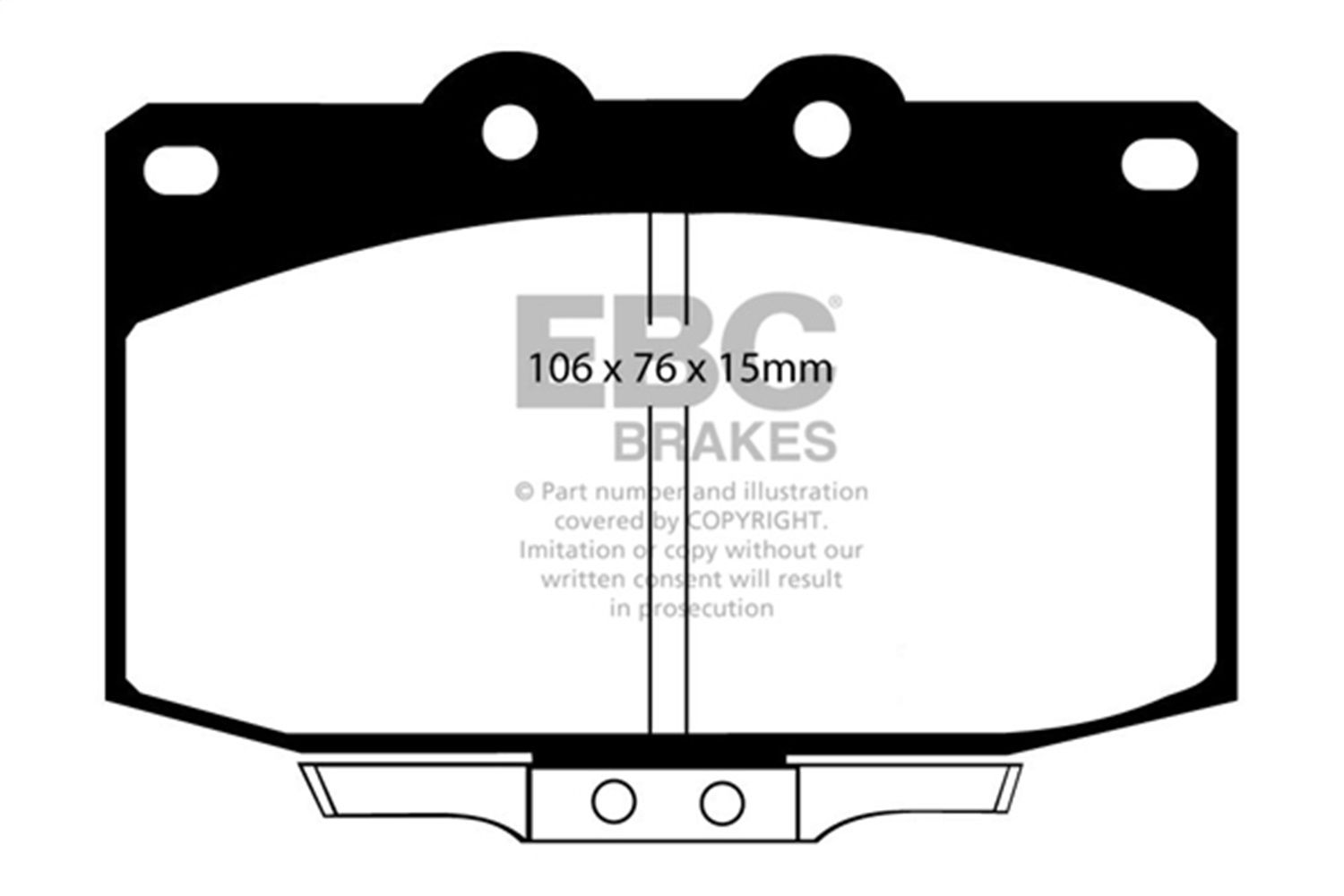 1995, 1994, 1993, 1992, 1991, 1990, 1989, 1988, 1987, 1986 Mazda RX-7 Disc Brake Pad Set