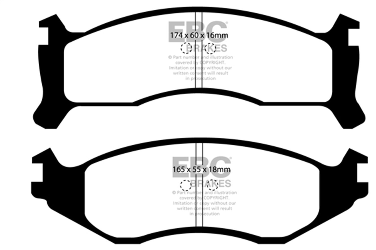 1994, 1993, 1992, 1991 Dodge Shadow Disc Brake Pad Set