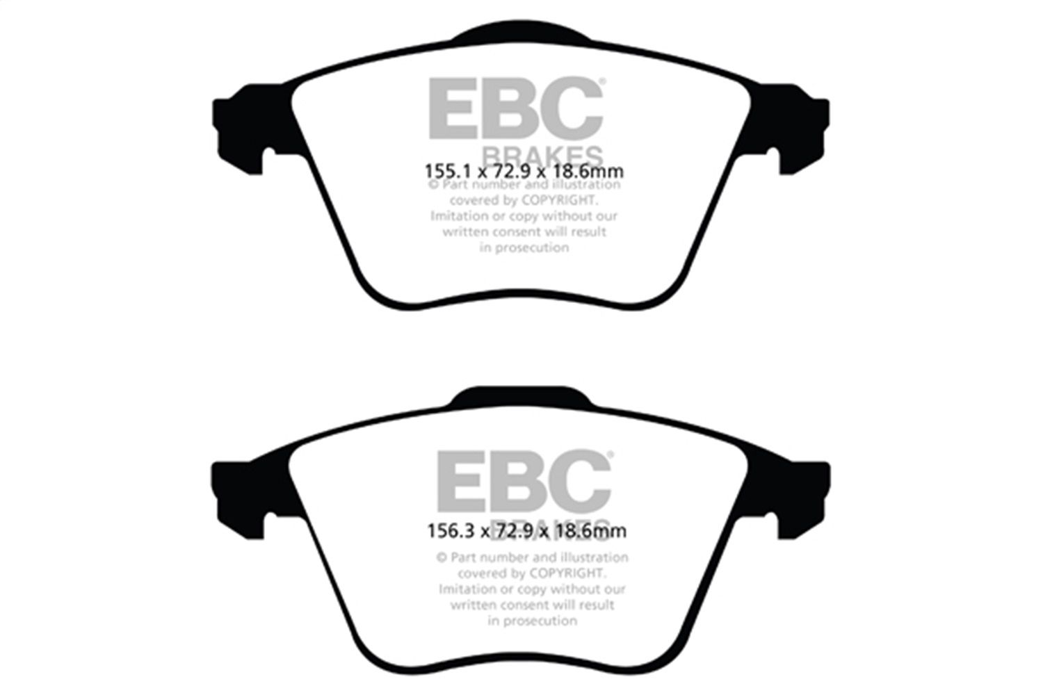 2013, 2012, 2011, 2010, 2009, 2008, 2007 Mazda 3 Disc Brake Pad Set