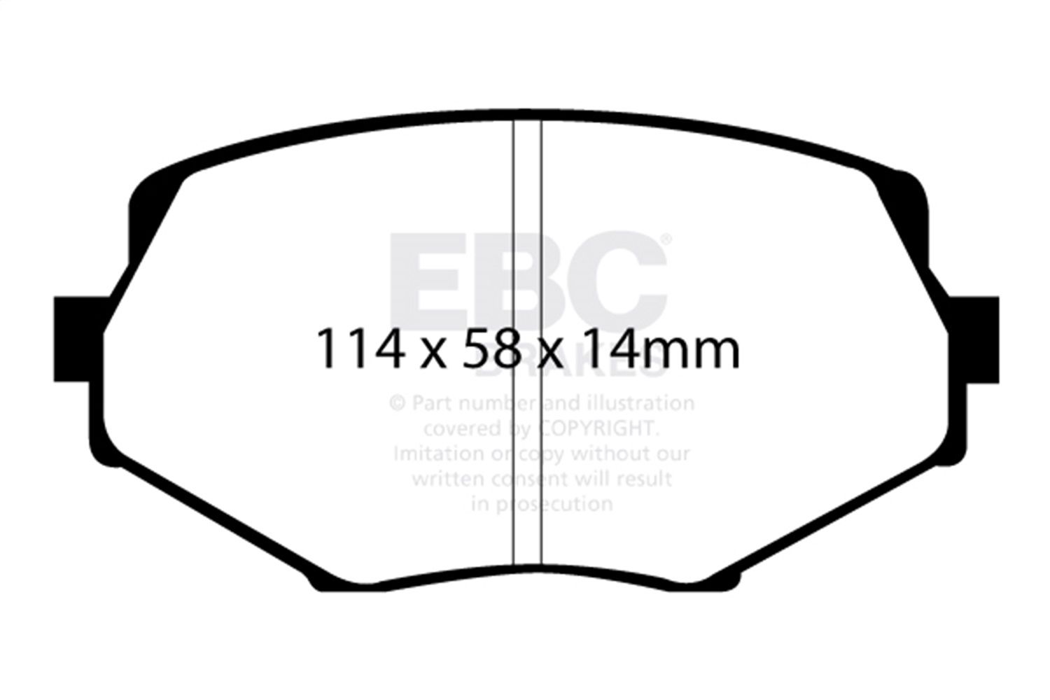 2005, 2004, 2003, 2002, 2001, 2000, 1999, 1998, 1997, 1996, 1995, 1994 Mazda Miata Disc Brake Pad Set