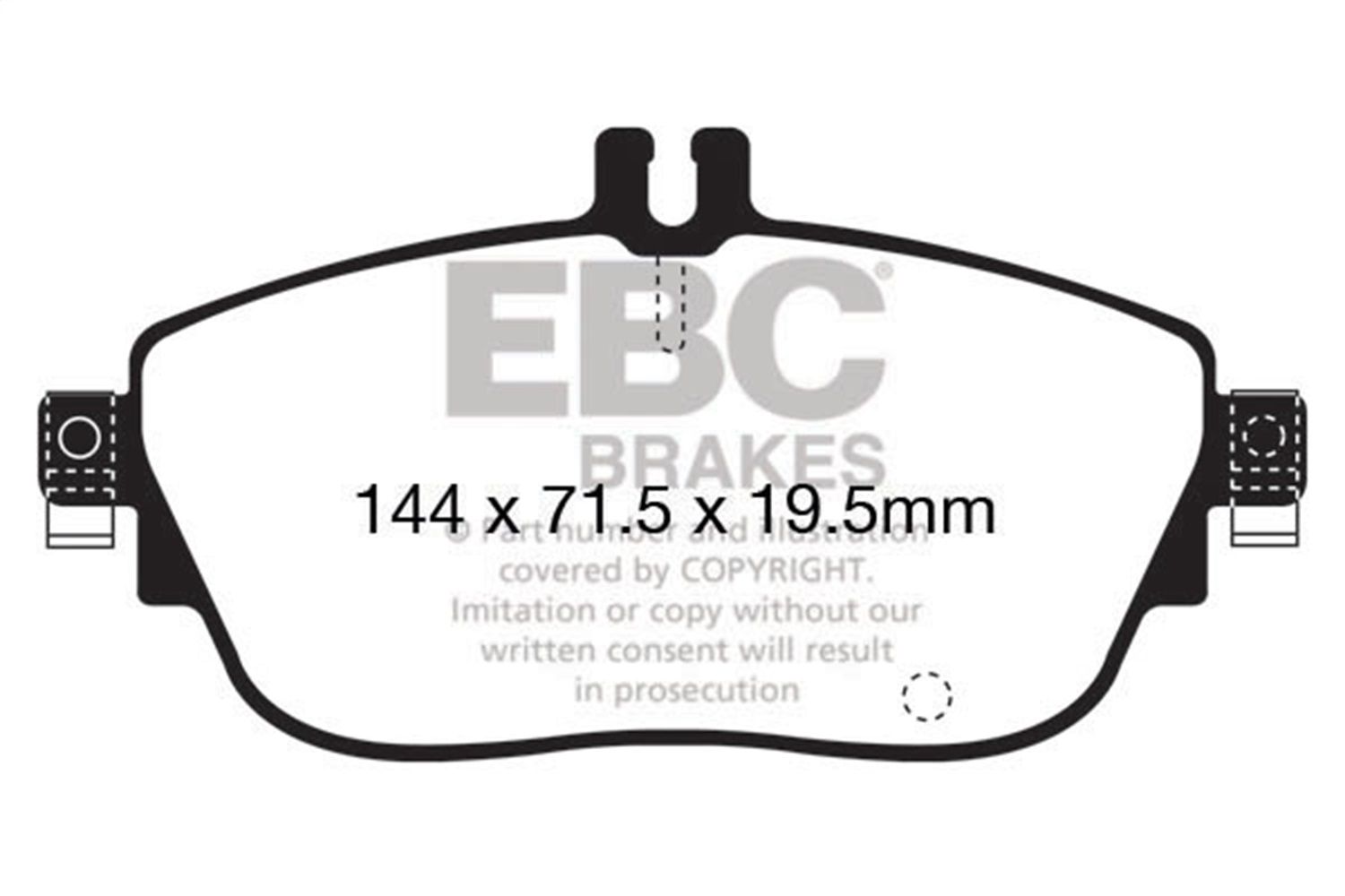 2018, 2017 INFINITI QX30 Disc Brake Pad Set
