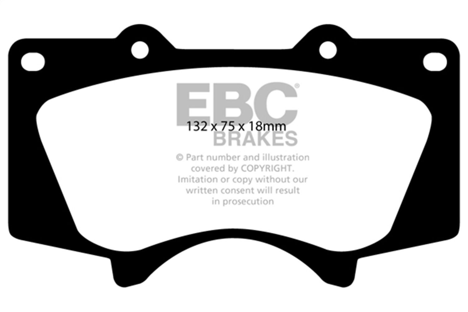 2023, 2022, 2021, 2020, 2019, 2018, 2017, 2016, 2015, 2014, 2013, 2012, 2011, 2010 Lexus GX460 Disc Brake Pad Set
