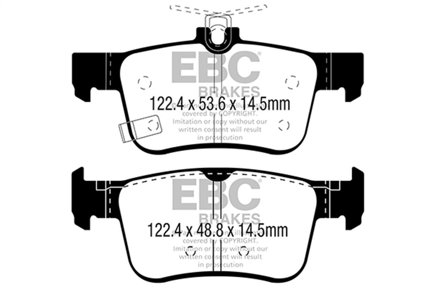 2023, 2022, 2021, 2020, 2019, 2018, 2017, 2016 Honda Civic Disc Brake Pad Set