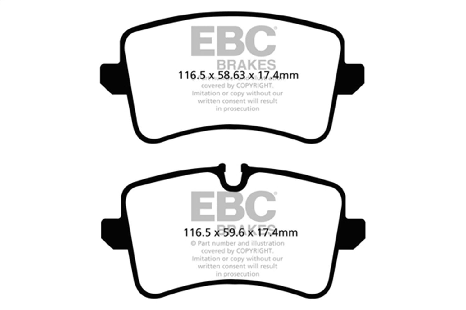 2018, 2017, 2016, 2015, 2014, 2013 Audi S8 Disc Brake Pad Set