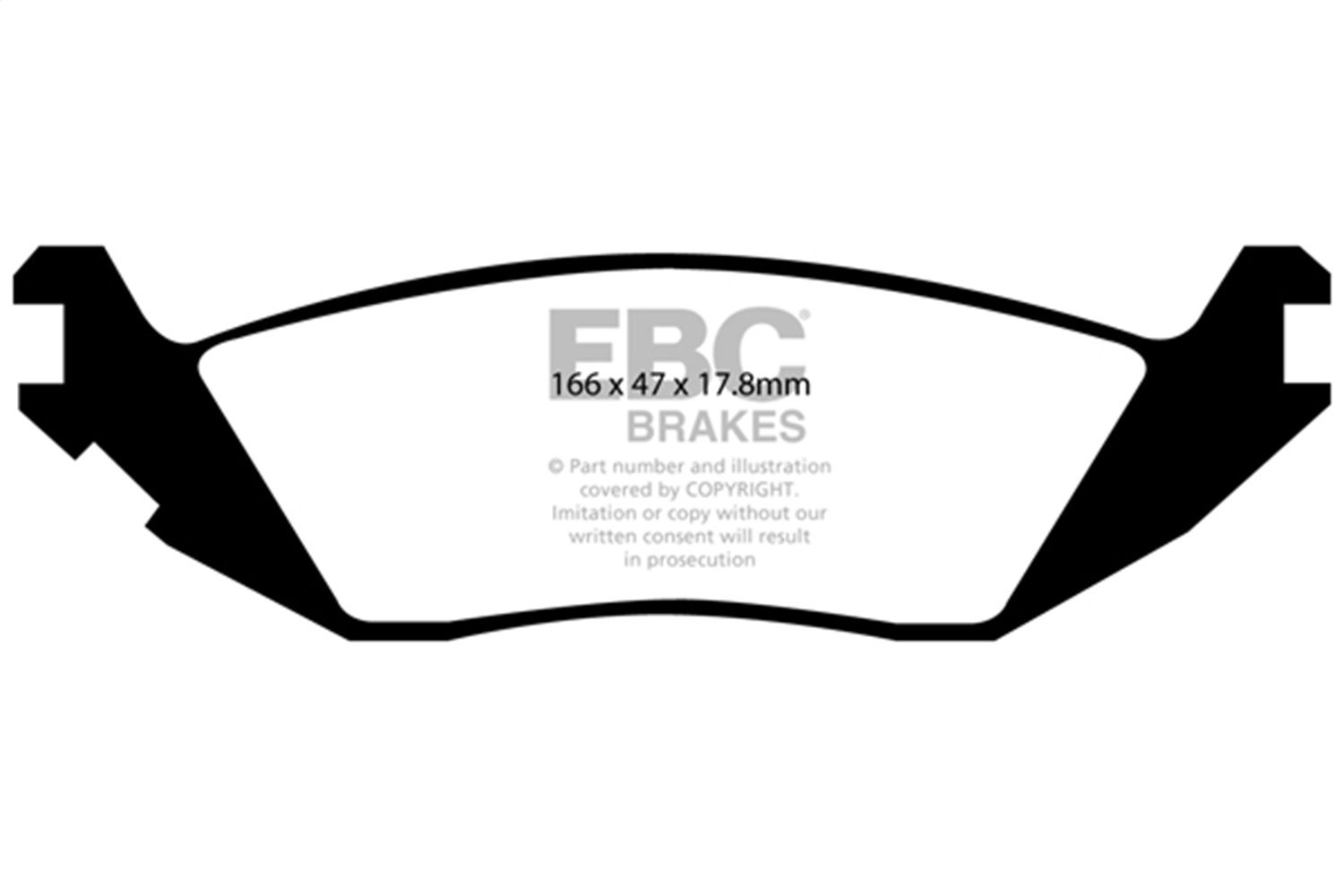 2009, 2008, 2007, 2006, 2005, 2004, 2003 Dodge Durango Disc Brake Pad Set