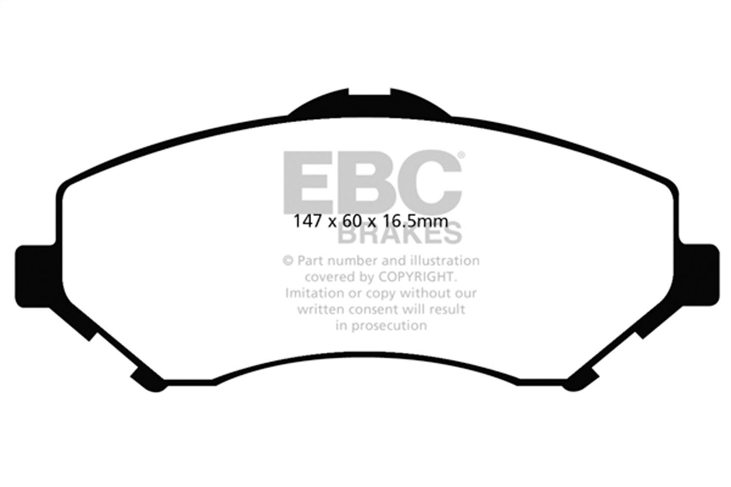 2011, 2010, 2009, 2008, 2007 Dodge Nitro & Country Disc Brake Pad Set