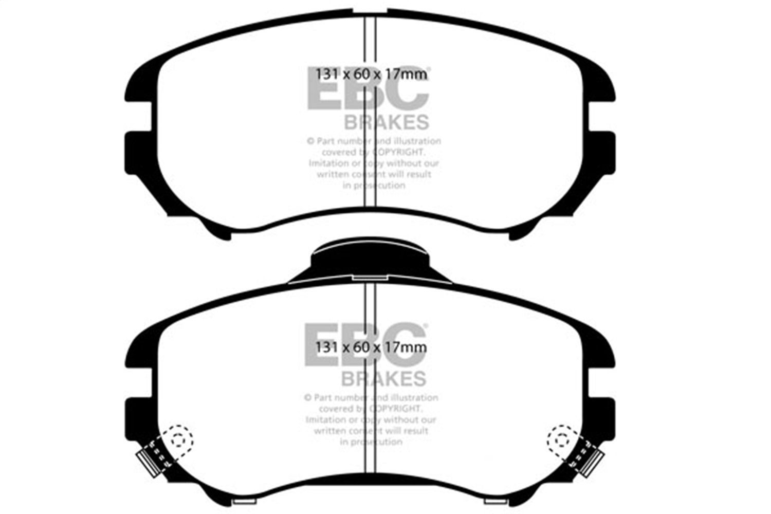 2010, 2009, 2008, 2007, 2006, 2005, 2004, 2003, 2002 Kia Optima Disc Brake Pad Set