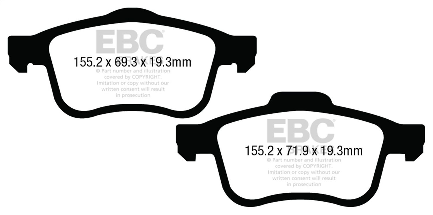 2022, 2021, 2020, 2019, 2018, 2017, 2016, 2015 Ram ProMaster City Disc Brake Pad Set