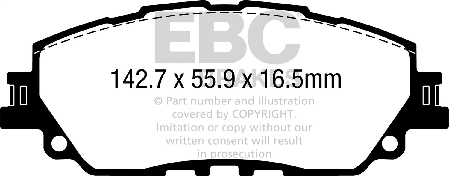 2023, 2022, 2021, 2020, 2019 Lexus ES300h Disc Brake Pad Set