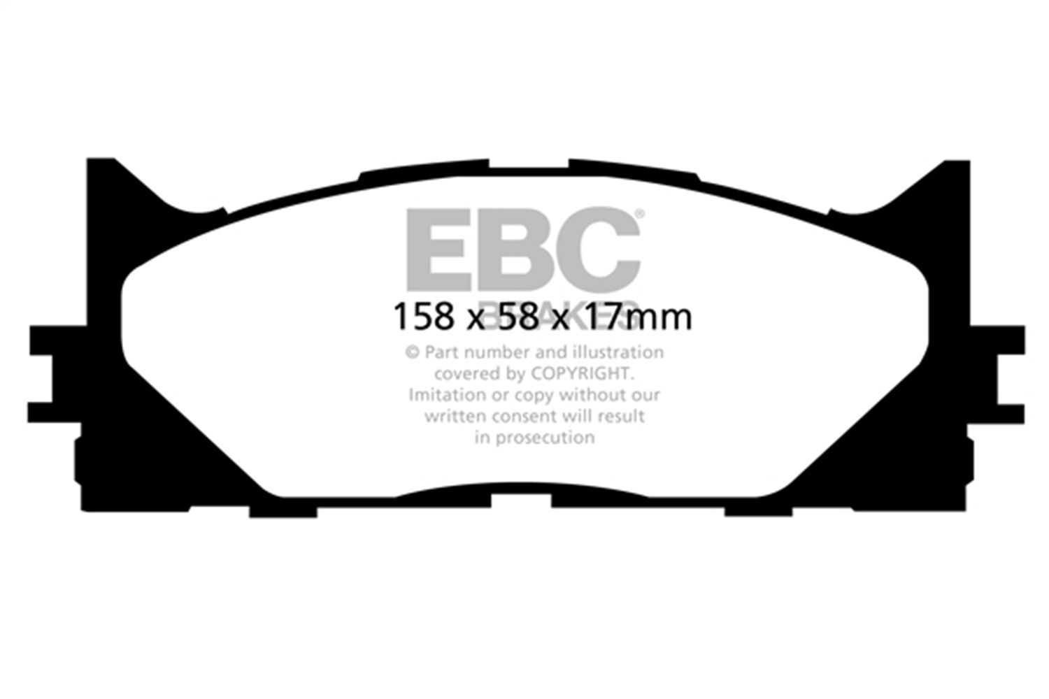 2018, 2017, 2016, 2015, 2014, 2013 Lexus ES300h Disc Brake Pad Set