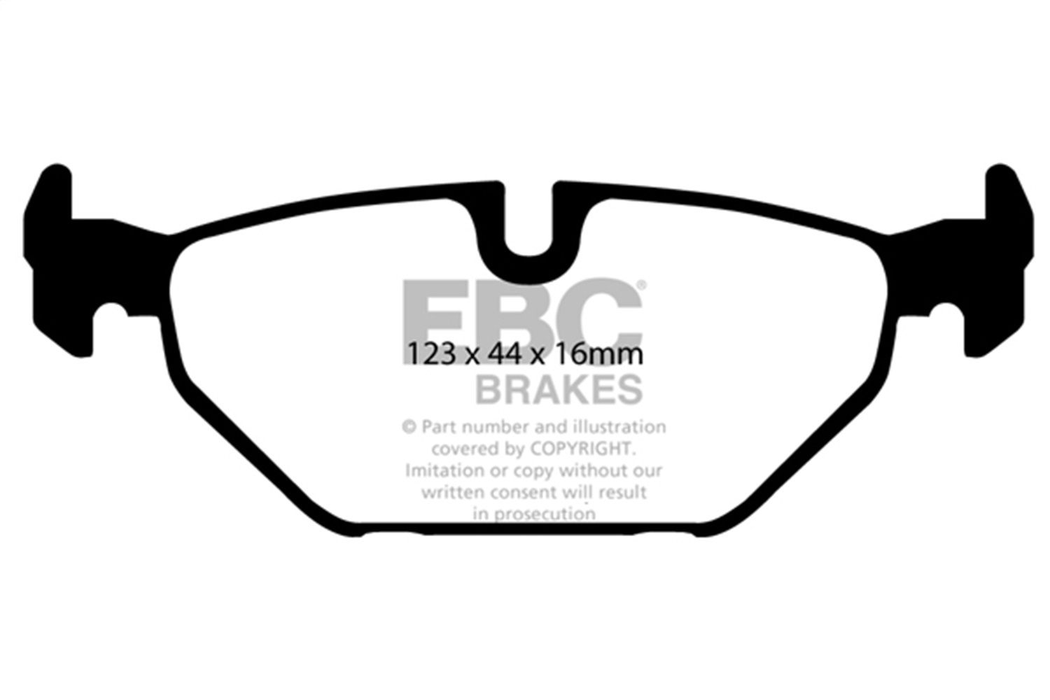 2009, 2008, 2007, 2006, 2005, 2004, 2003, 2002, 2001, 2000 Saab 9-5 Disc Brake Pad Set