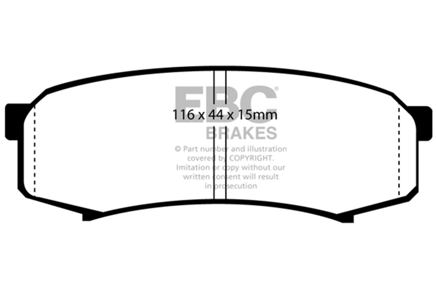 2009, 2008, 2007, 2006, 2005, 2004, 2003 Lexus GX470 Disc Brake Pad Set