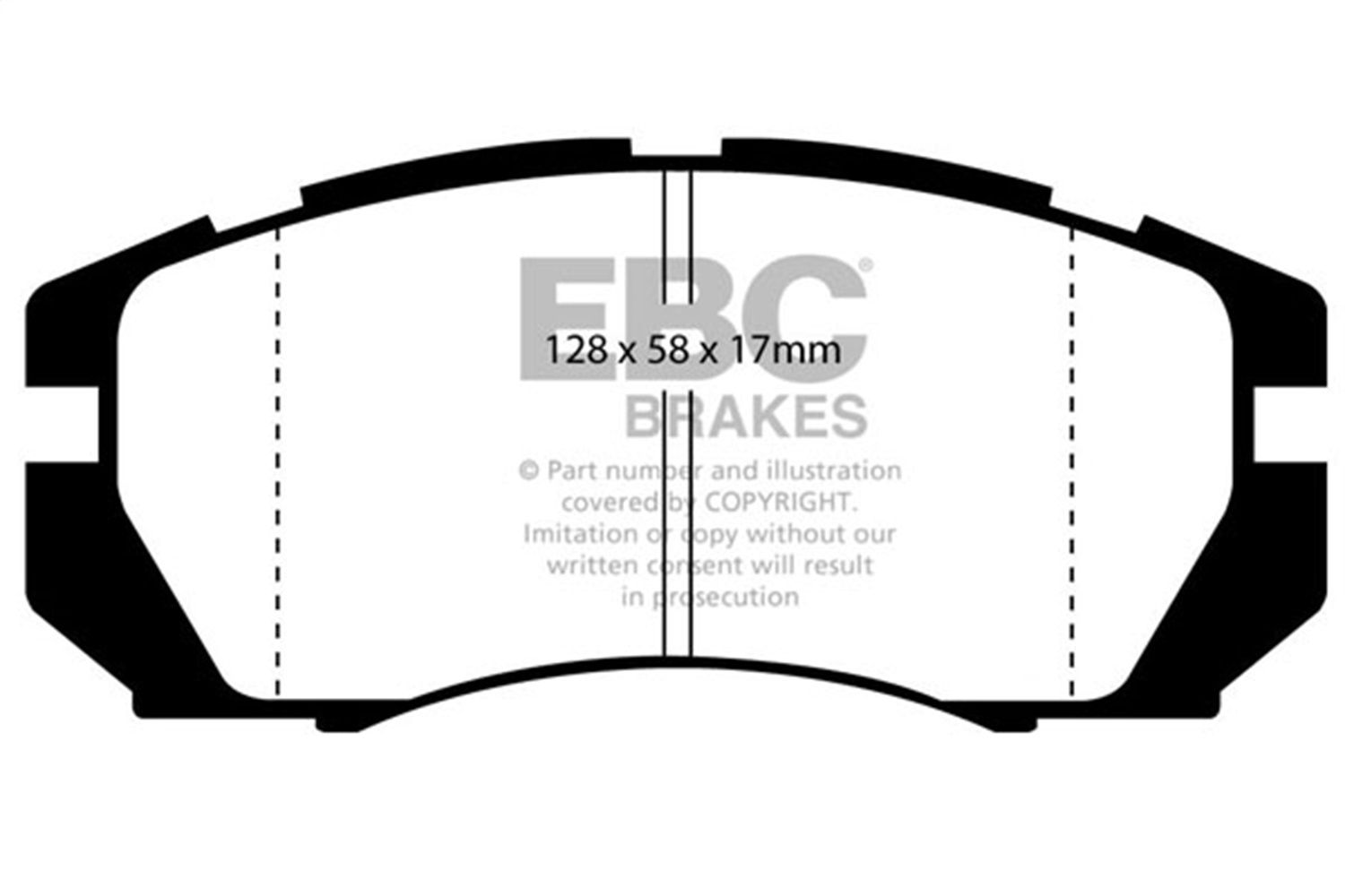 1997, 1996, 1995, 1994, 1993, 1992, 1991 Subaru Legacy Disc Brake Pad Set
