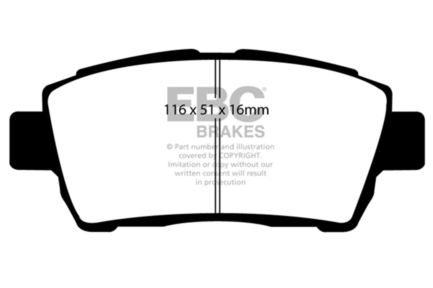 2002, 2001 Toyota Prius Disc Brake Pad Set