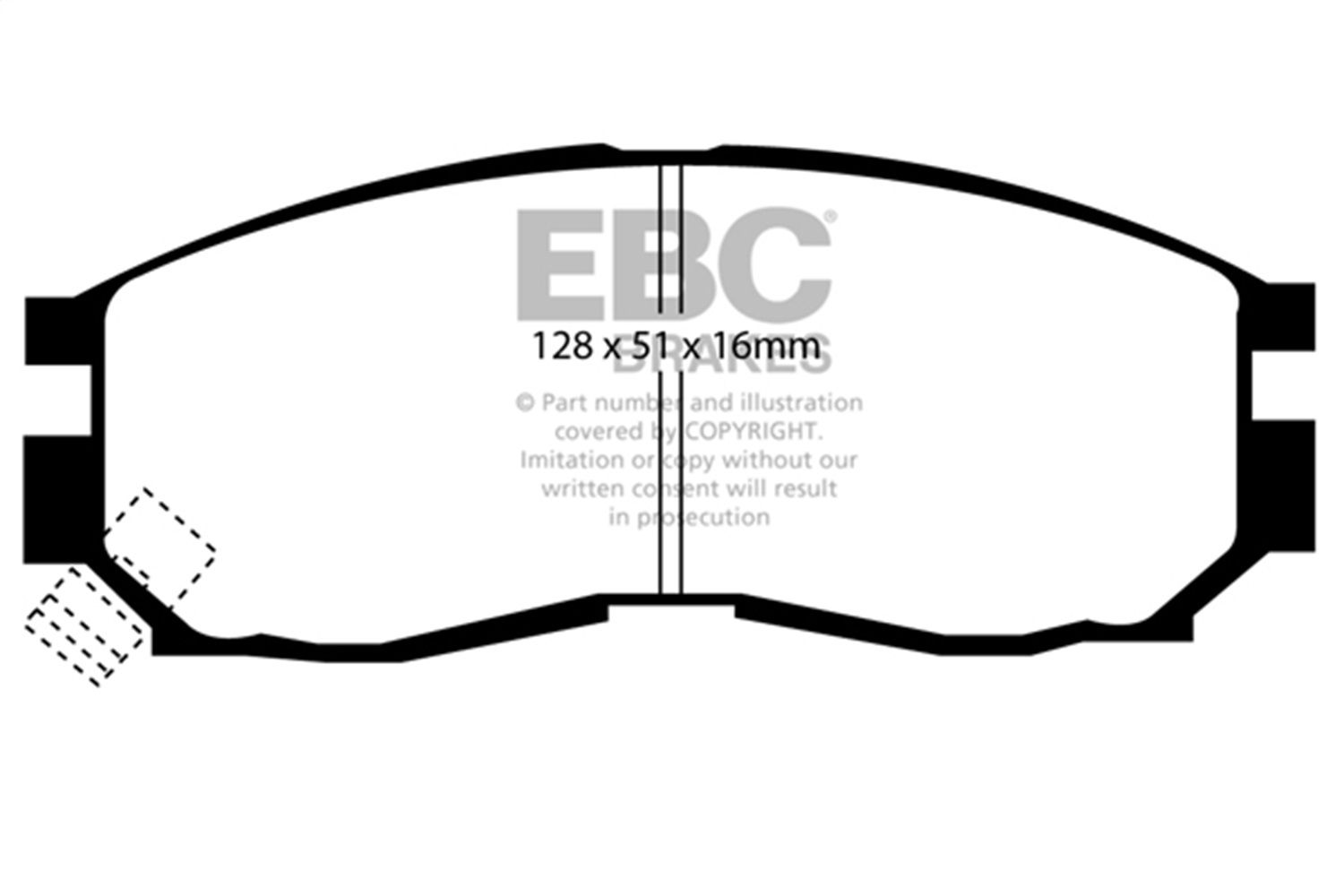 2005, 2004, 2003, 2002, 2001 Dodge Stratus Disc Brake Pad Set