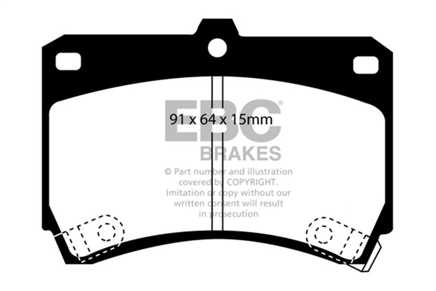 1994, 1993, 1992, 1991, 1990 Mazda 323 Disc Brake Pad Set
