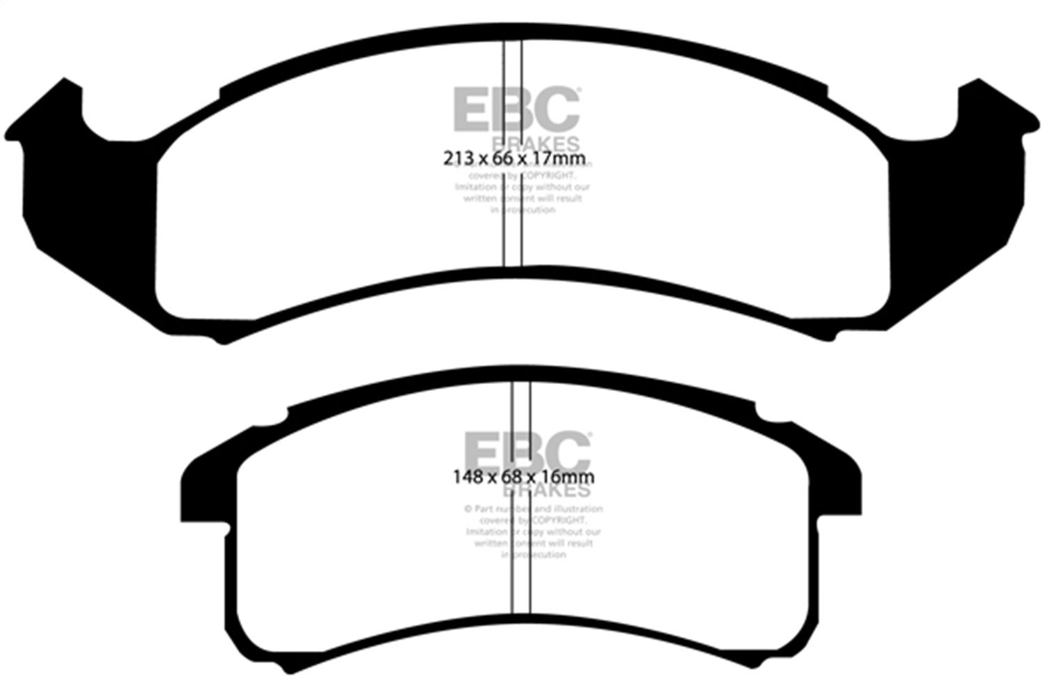 1997, 1996, 1995, 1994 Pontiac Firebird Disc Brake Pad Set