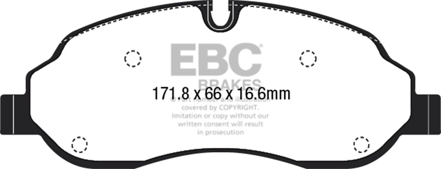 2018, 2017, 2016, 2015 Ford Transit Disc Brake Pad Set