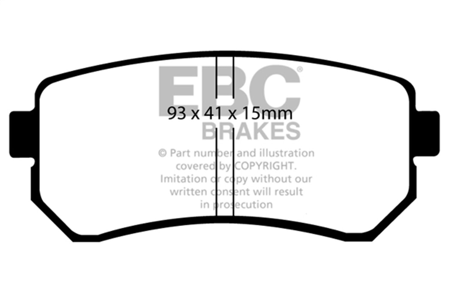 2020, 2019, 2018, 2017, 2016 Kia Optima Disc Brake Pad Set